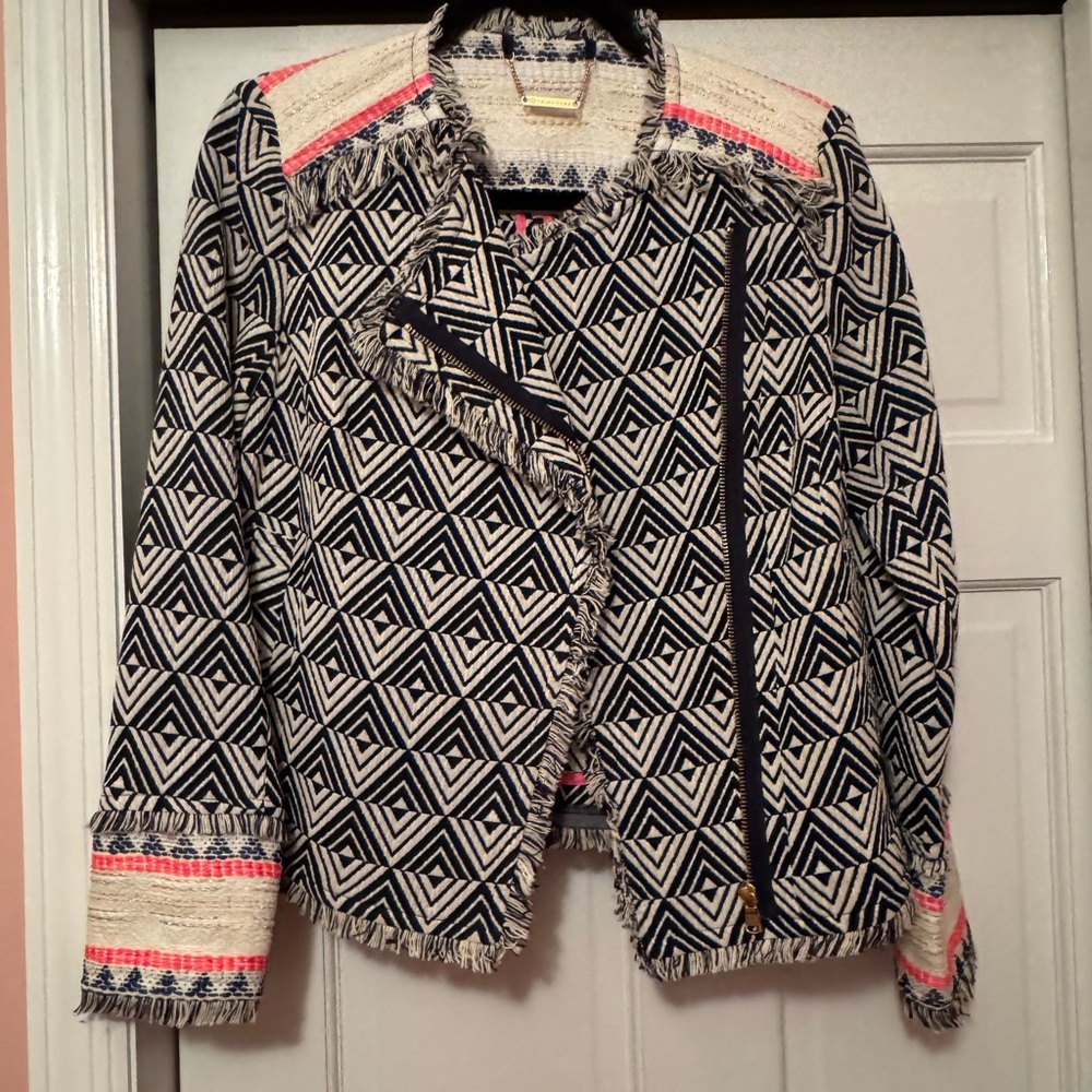 Trina Turk blazer with zipper